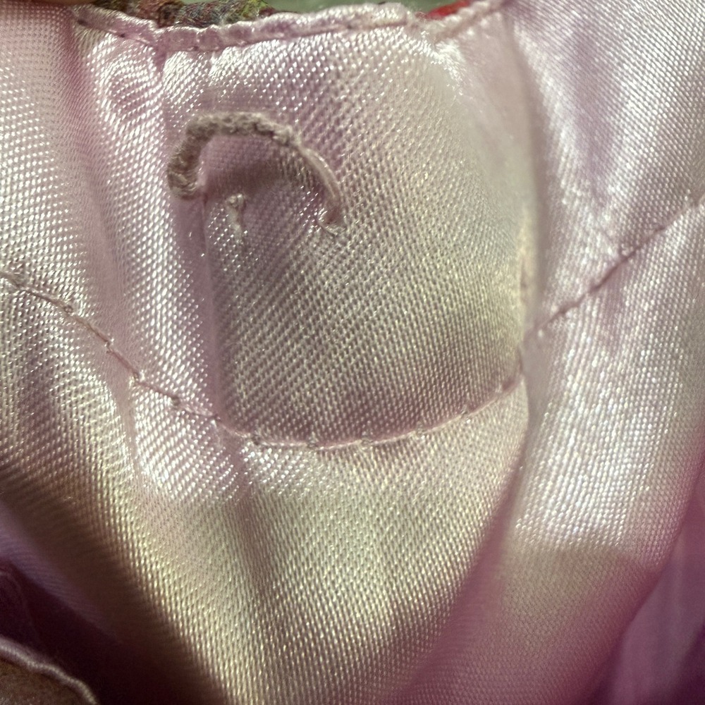 Cache Strapless Ruffle Mini Dress Pink Purple Floral Y2K Fantasy Fairycore Sz 4 - Picture 9 of 13